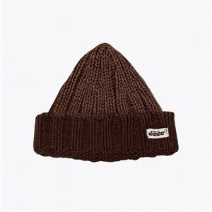 Acid Wash Rib Knit Beanie Hat